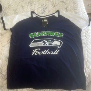 Seahawk Navy and White T-Shirt
